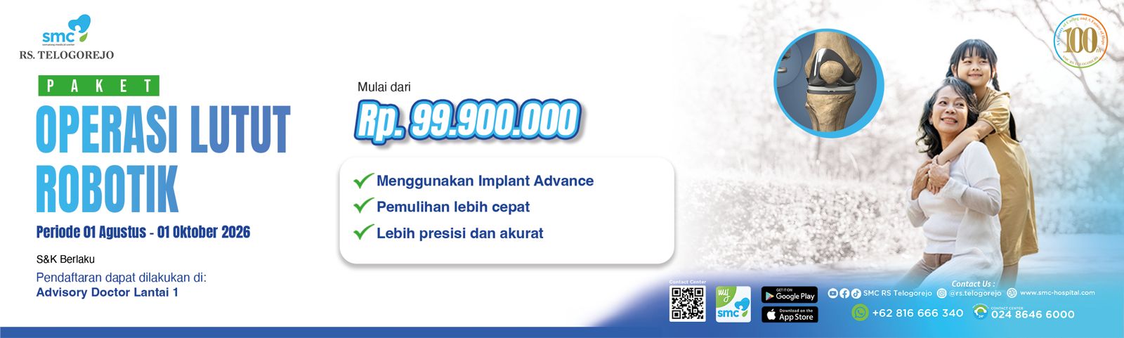 Operasi Lutut Robotik 